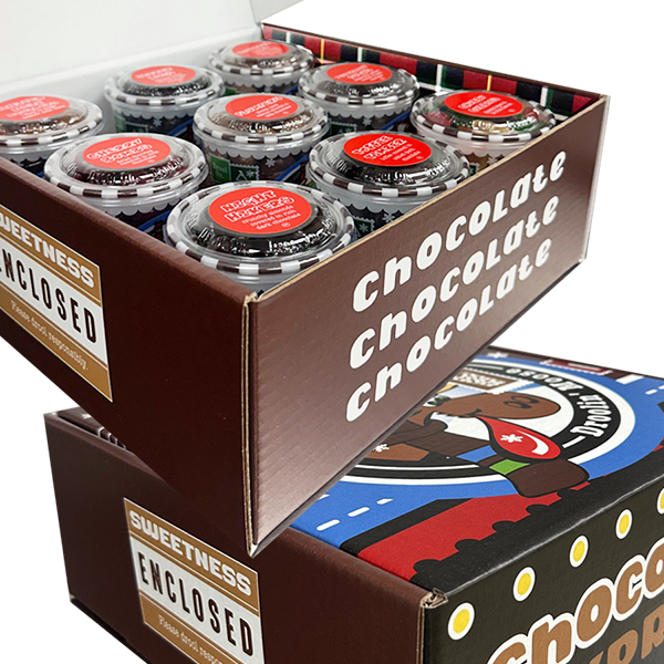 bigboom25 Two chocolate cups packed in cardboard